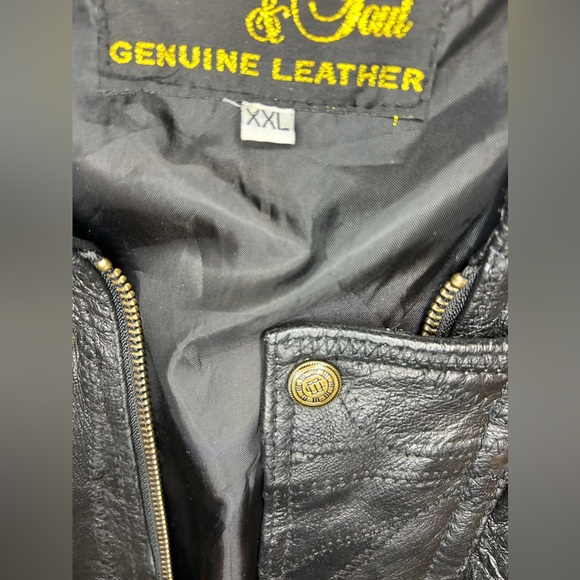 Leather and soul nwt XXL black leather jacket - Picture 2 of 8